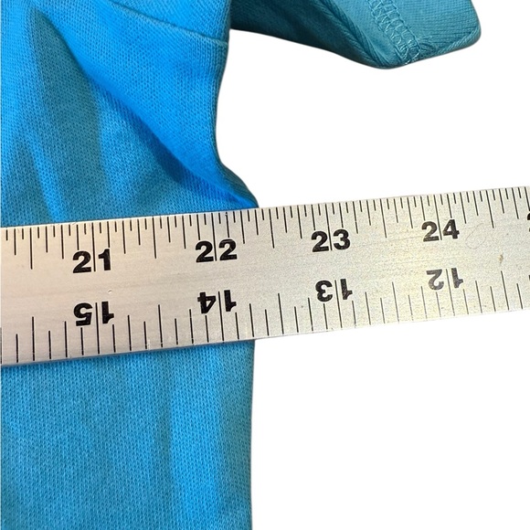 Quacker Factory Light Blue Womens XL T-Shirt with Colorful Lobster Embroidery - Picture 3 of 6